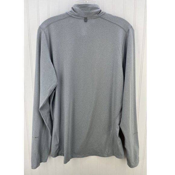 NIKE ELEMENT MENS DRI-FIT 1/4 ZIP PULLOVER SHIRT - GREY SIZE MEDIUM - Picture 3 of 5